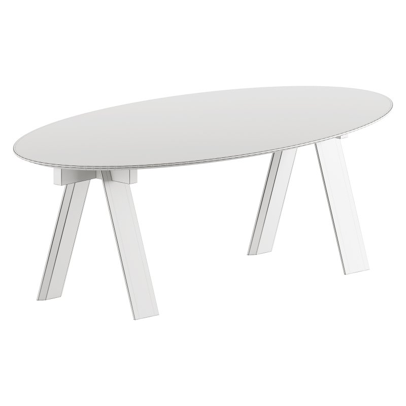 Trave Oval Dining Table by Branca Lisboa - Image 9