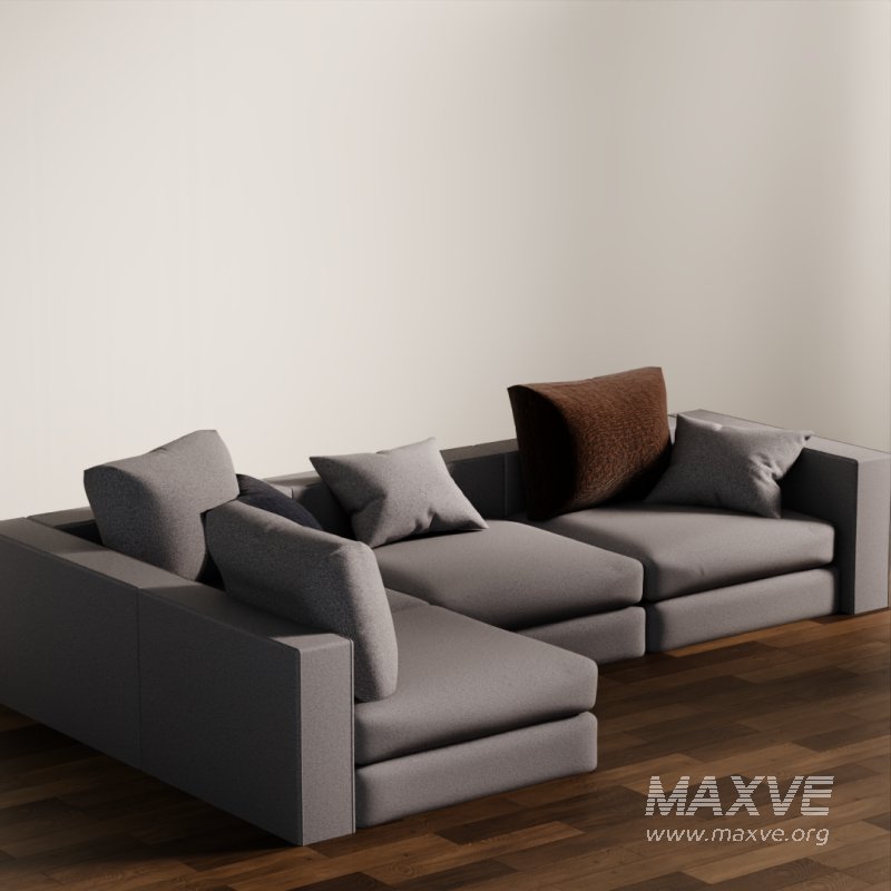 Cozy Grey Sectional Sofa - Image 5