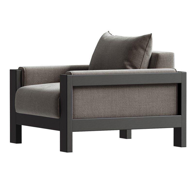 Sullivan Outdoor Aluminum Lounge Chair - Image 1