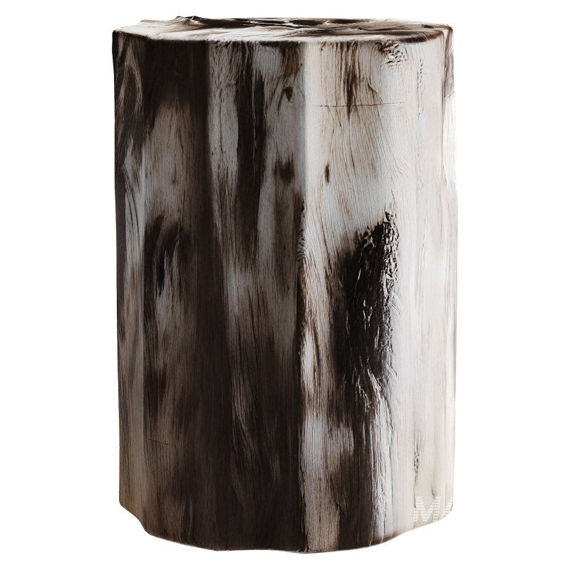 Petrified Wood Side Table - Image 4
