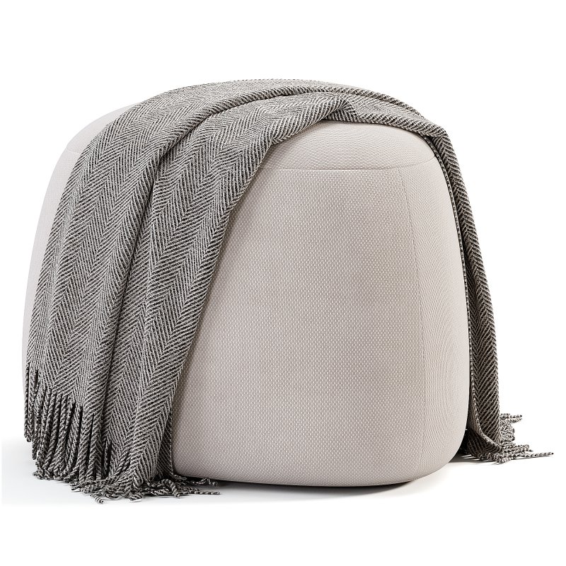 Pebble Ottoman By Westelm - Image 3