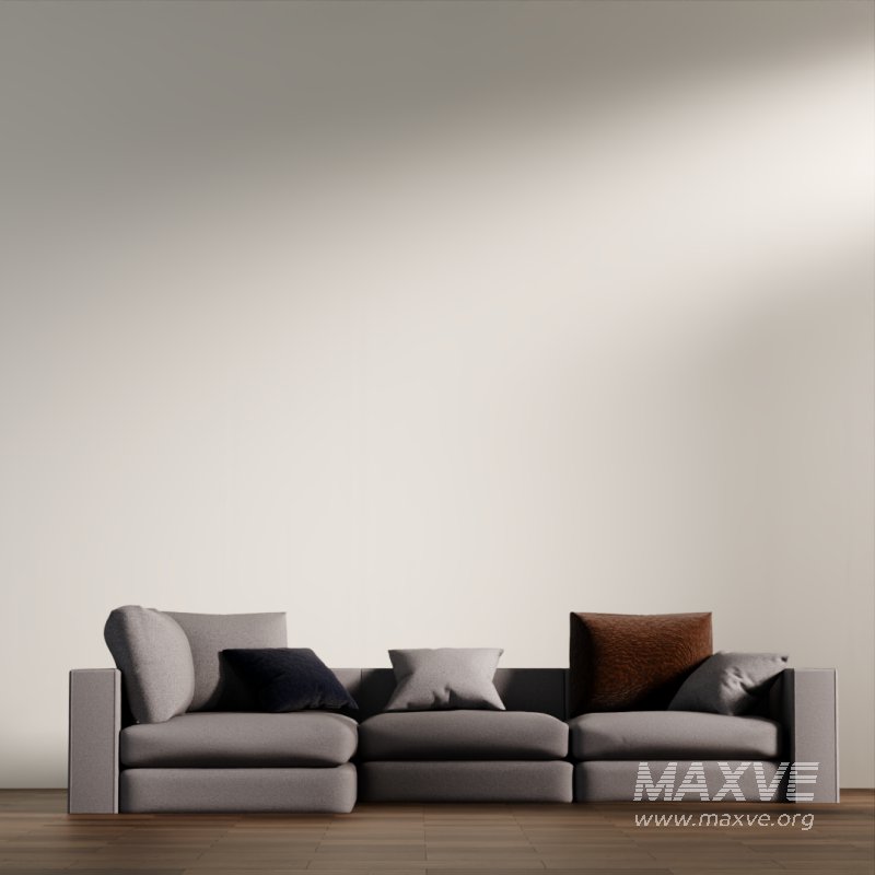 Cozy Grey Sectional Sofa - Image 4