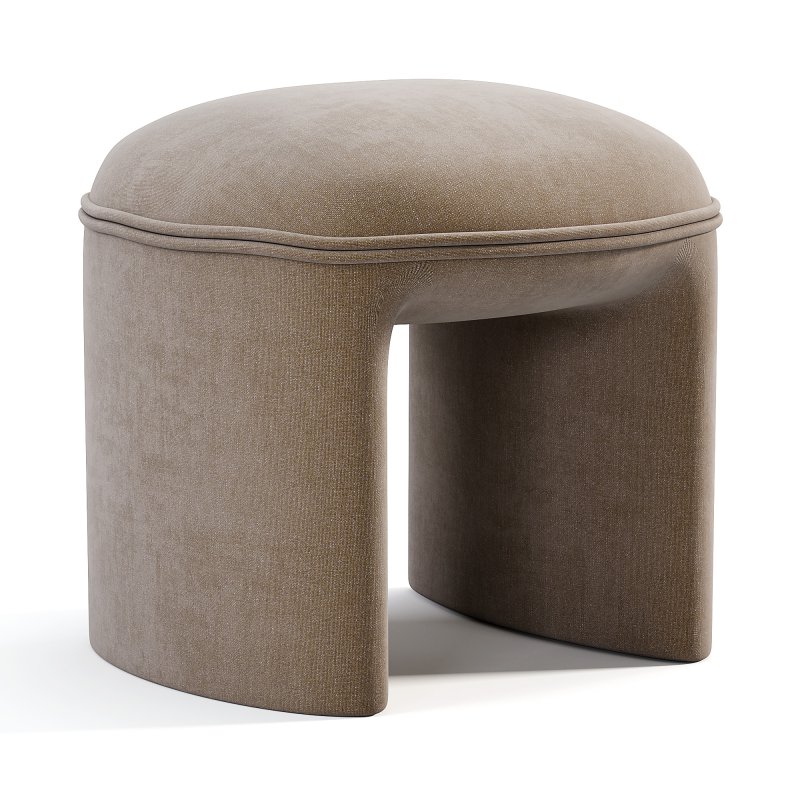 Tabouret Pouf En Bouclette - Image 2