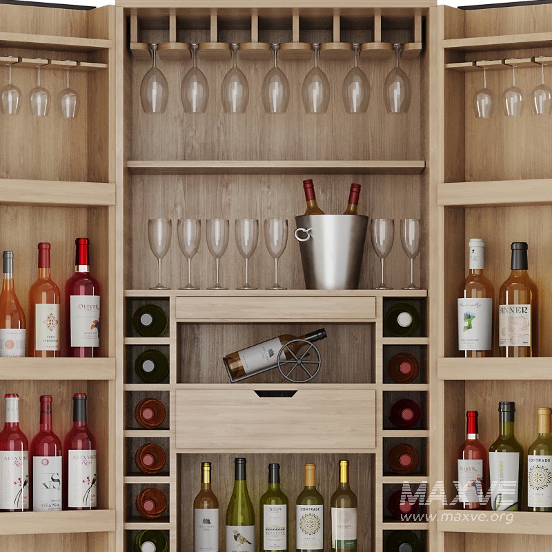 Bar Cabinet Set11 - Image 5