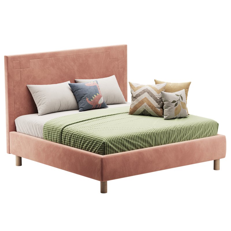 Kids Bed pink Aiden Pink - Image 1