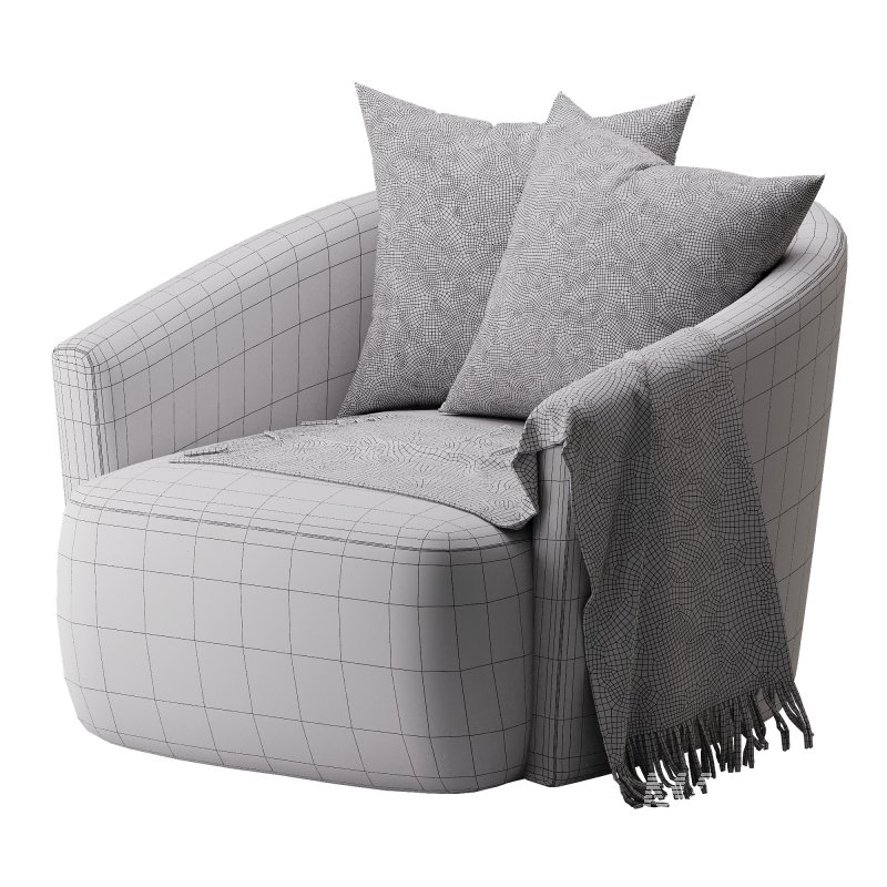 Four Hands Chloe Swivel Chair - Image 4