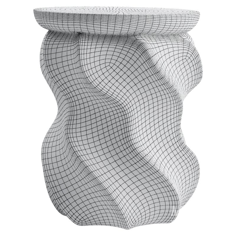 Wood Stool - Image 4