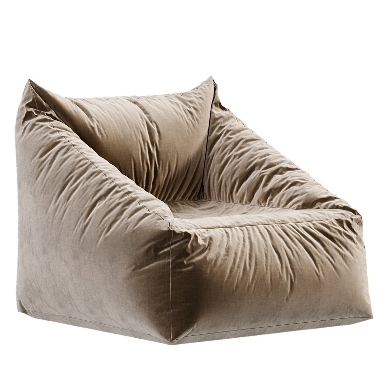 Cooper Faux Sheepskin Bean Bag Chair - Image 5