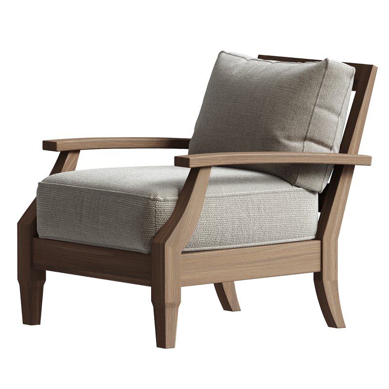 Kairo Wood Outdoor Armchair - Image 2
