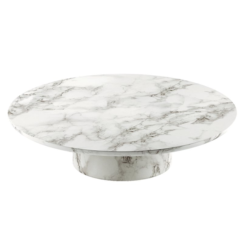 Cupola Carved Round Coffee Table - Image 4