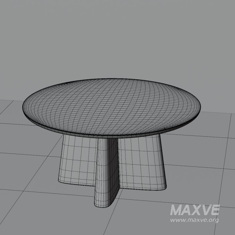 Scandinavian-Inspired Round Wooden Coffee Table - Image 4