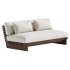 Taiko Stained Teak Outdoor Loveseat - Thumbnail 5
