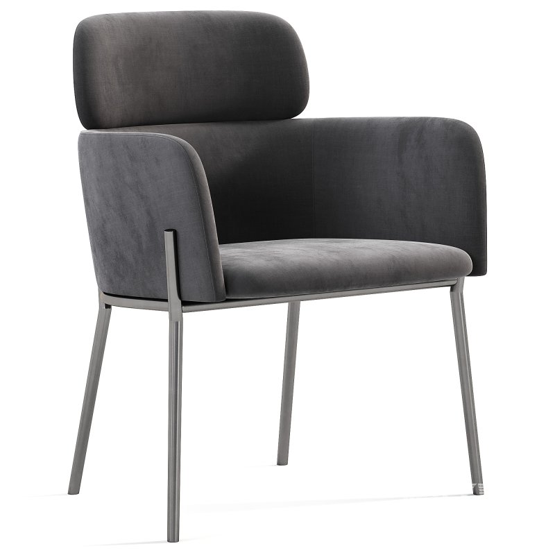 AZALEA UPHOLSTERED CREAM PERFORMANCE FABRIC DINING CHAIR - Image 4