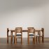 Modern Wooden Dining Table and Chairs Set - Thumbnail 4