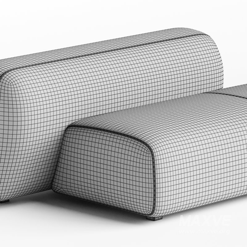 Suiseki Sofa cod SUI06SX composition - Image 1
