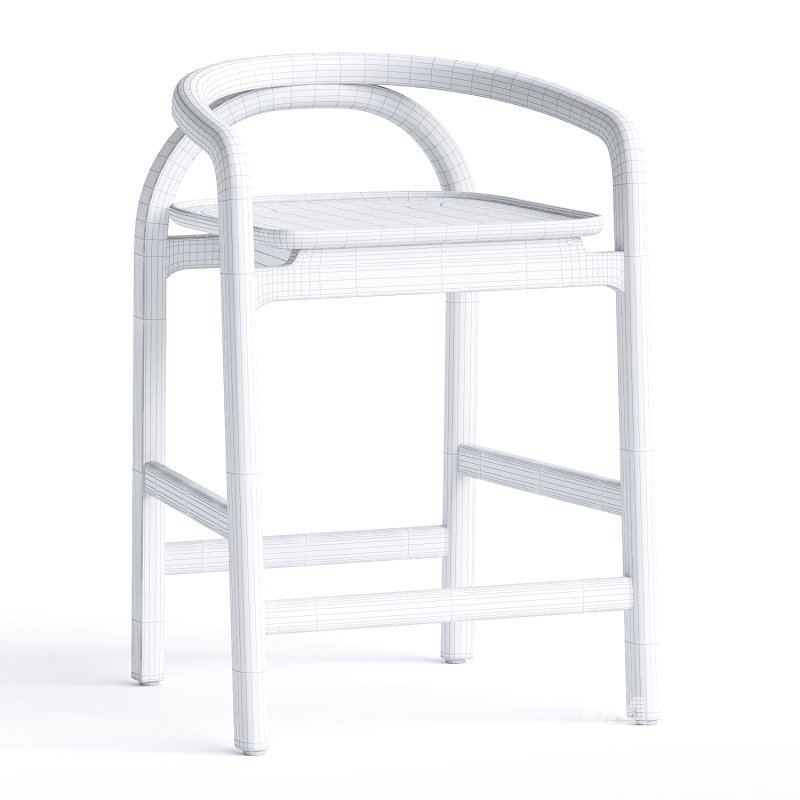 MERU COUNTER STOOL Teak - Image 1