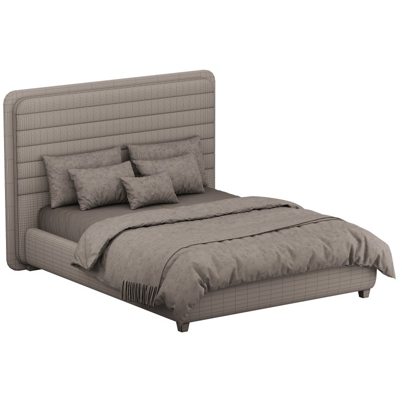 Double bed with upholstered headboard 180×200 - Image 4