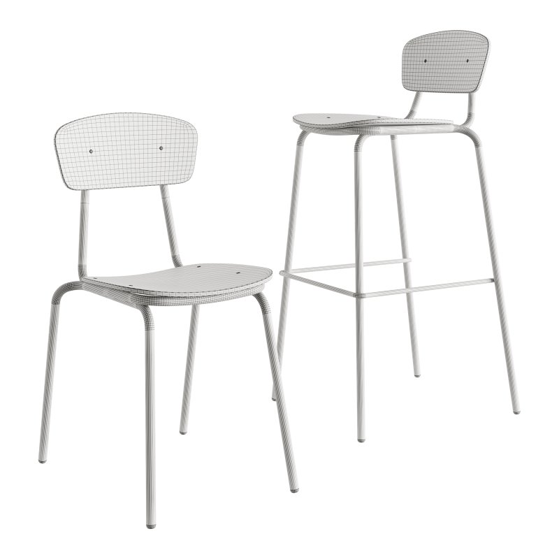 Simple Chair and Bar Stool by Mara - Image 5