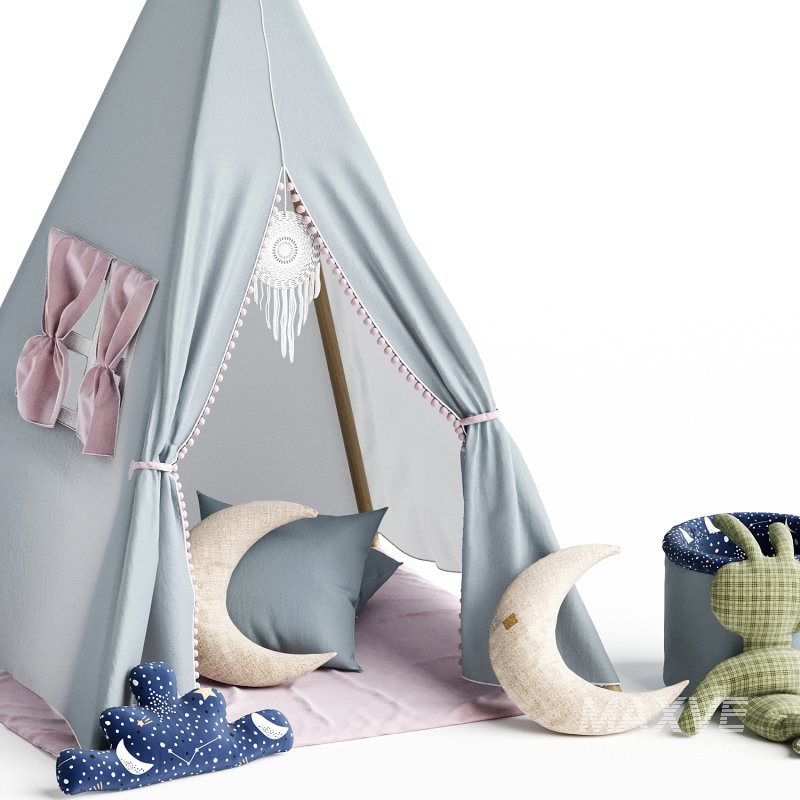 Child’s Teepee Set Bubbles - Image 2