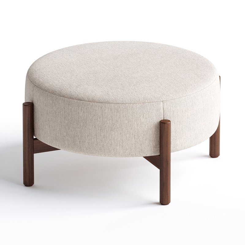 SANTO ROUND OTTOMAN - Image 2