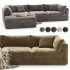 Oceanside Deep 2 Piece Left Arm Bumper Sectional Sofa - Thumbnail 4