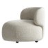 Brayden Stone Cream Woven Fabric Occasional Chair - Thumbnail 3