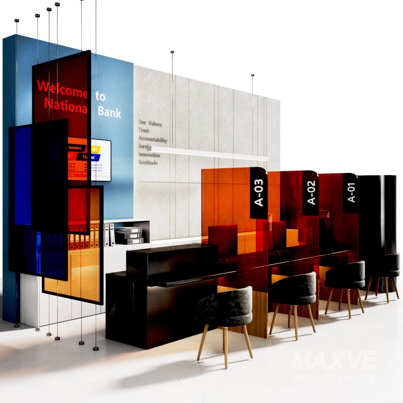 Bank Reception counter Customer Service - Image 10