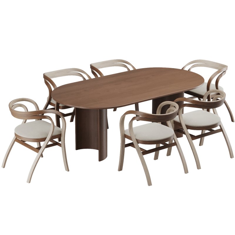 Dinning chair and table280 - Image 3