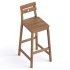 Caudell Solid Wood Counter Stool - Thumbnail 3