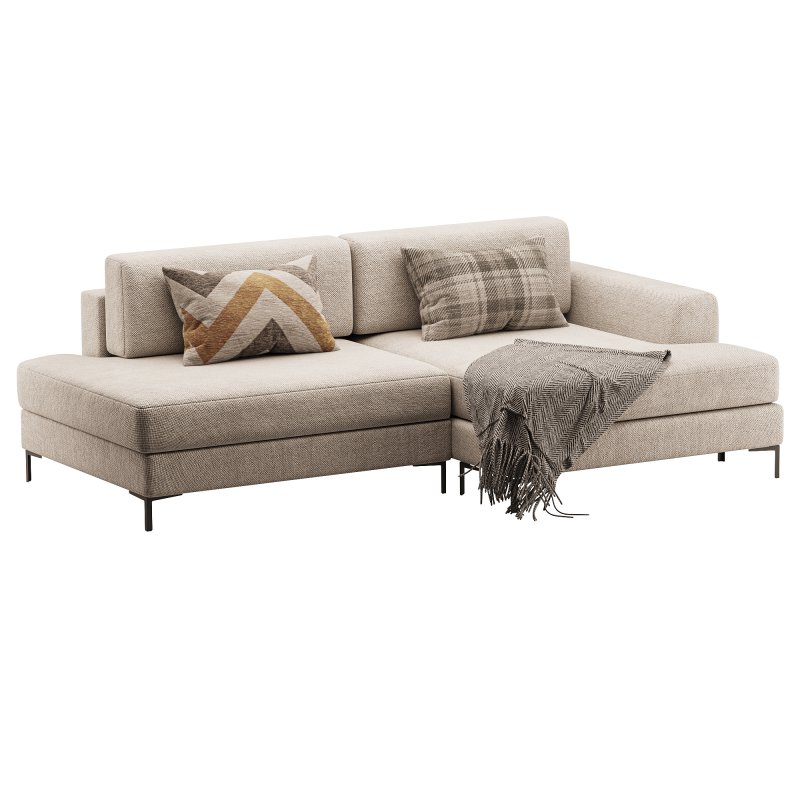 Corner sofa Edwin Velvet Terra - Image 11