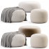 Cobble Round Ottoman - Thumbnail 2