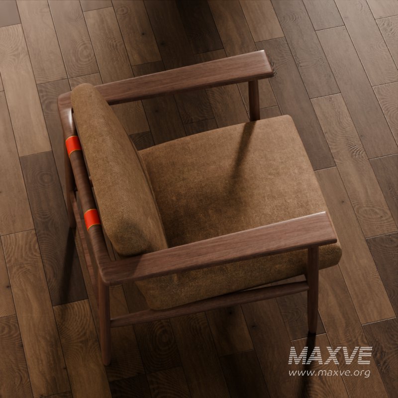 Vintage Wooden Armchair - Image 3