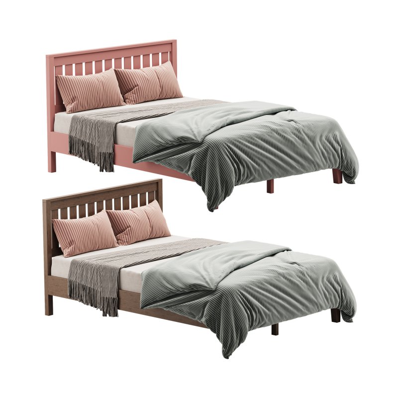 Deluxe Wood Platform Bed - Image 1