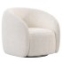 Alessa Swivel Armchair Luna Cloud White - Thumbnail 2
