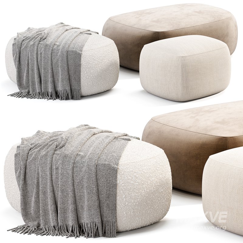 Asher Pouf By Roomandboard - Image 3
