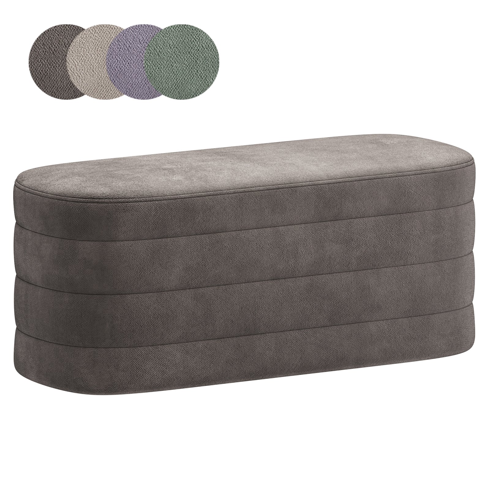 Living Room Furniture Bedroom Bed End Stool 3D model Maxve