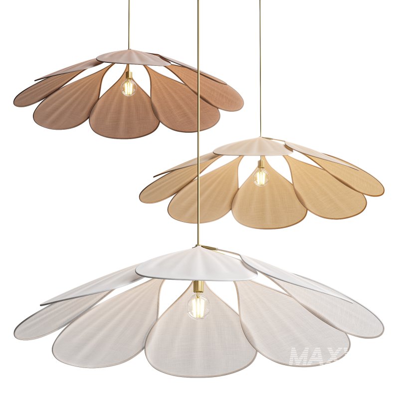 Modern Fabric Geometric Pendant Lights - Image 1