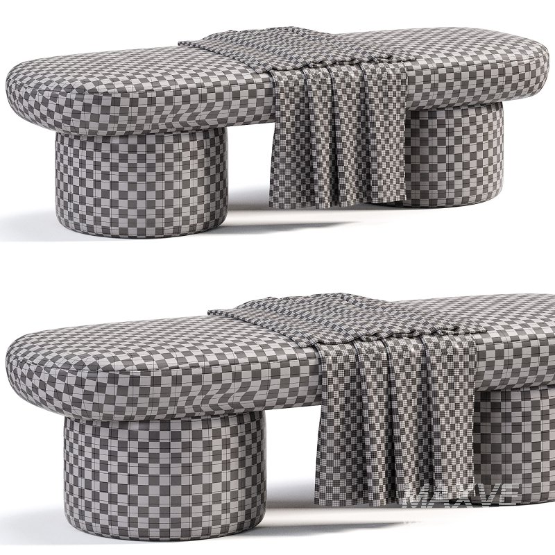 Cloud Sculptured Ottoman - Image 6