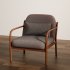 Cozy Wooden Armchair with Cushions - Thumbnail 1