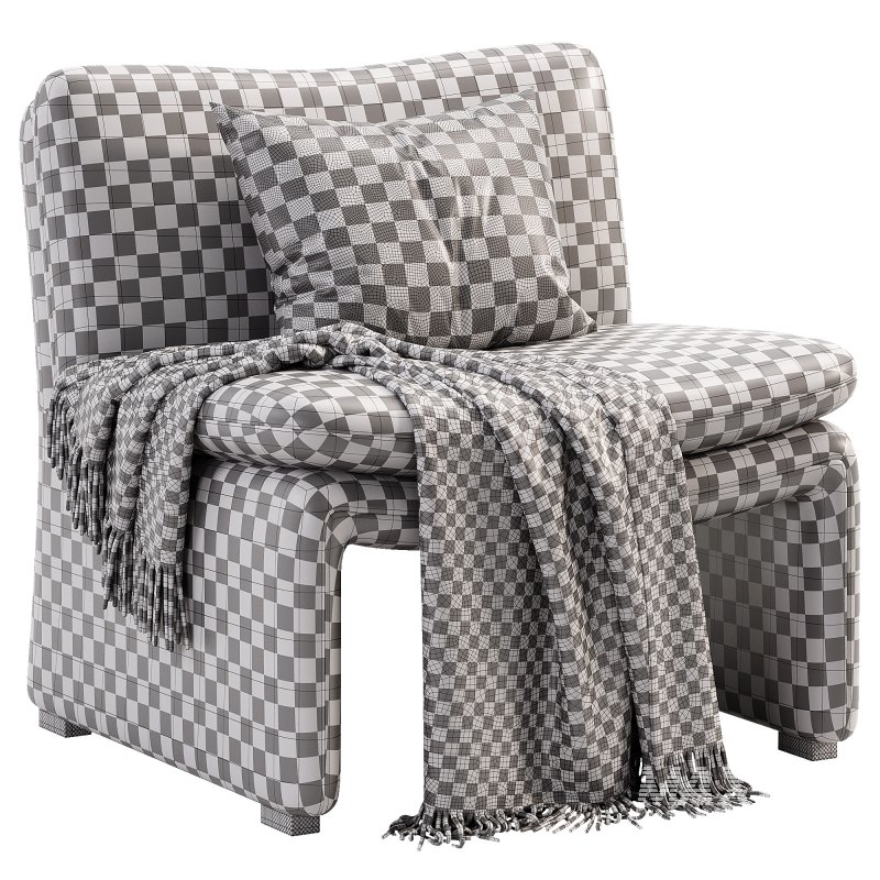 Maya White Sheepskin Accent Chair - Image 6