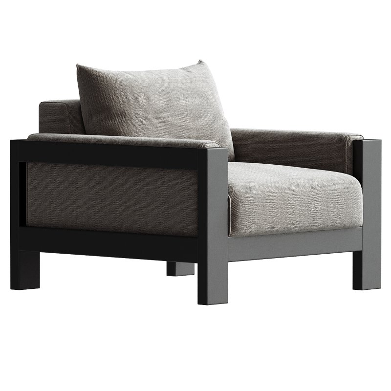 Sullivan Outdoor Aluminum Lounge Chair - Image 2