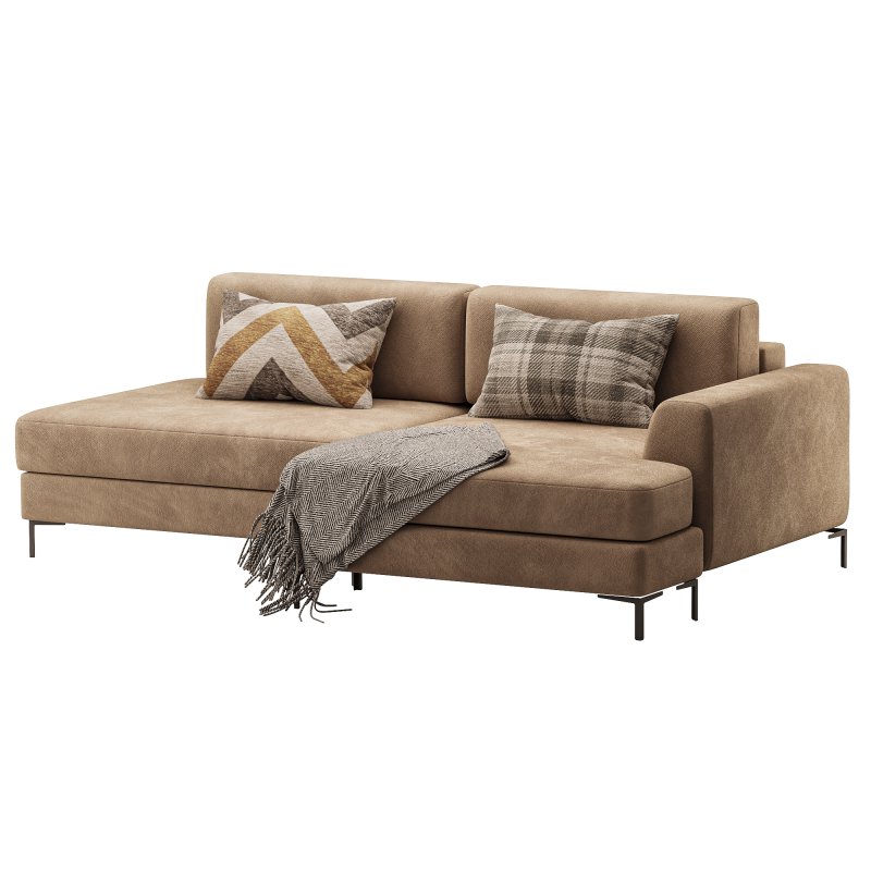 Corner sofa Edwin Velvet Terra - Image 4