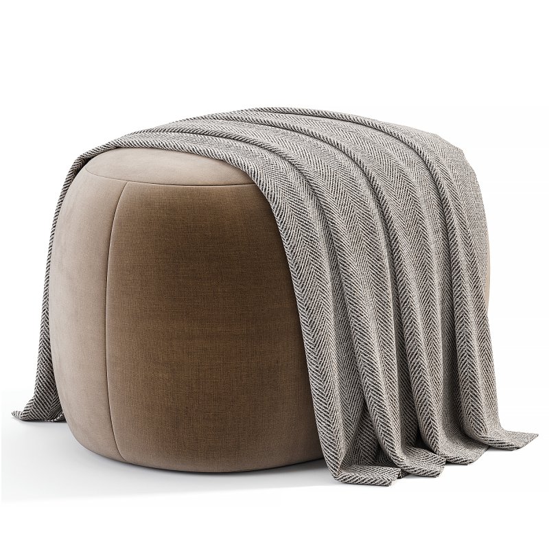Pouf Bily Boucle Beige - Image 3