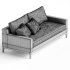Zyon Velvet Sofa - Thumbnail 1
