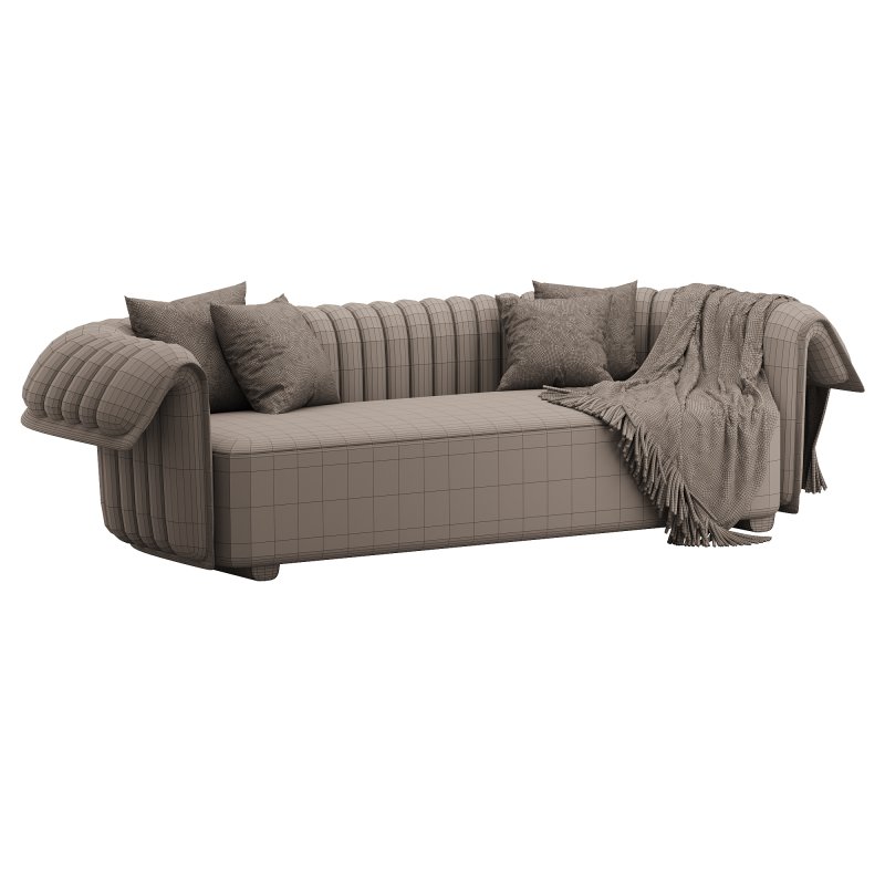 Curved Sofa Microfiber Leather - Image 14