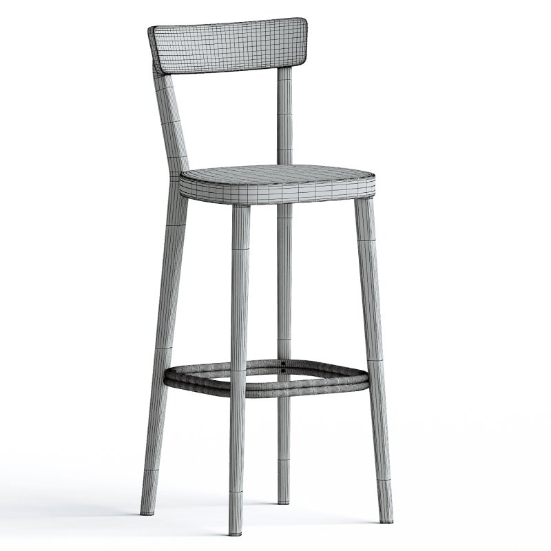 MILANO BLACK BARSTOOL - Image 2