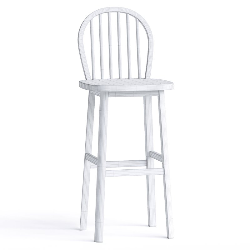 Valirie Solid Wood Counter Stool - Image 3