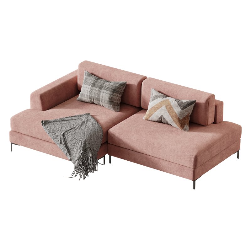 Corner sofa Edwin Velvet Terra - Image 10