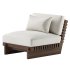 Taiko Stained Teak Outdoor Lounge Chair - Thumbnail 3