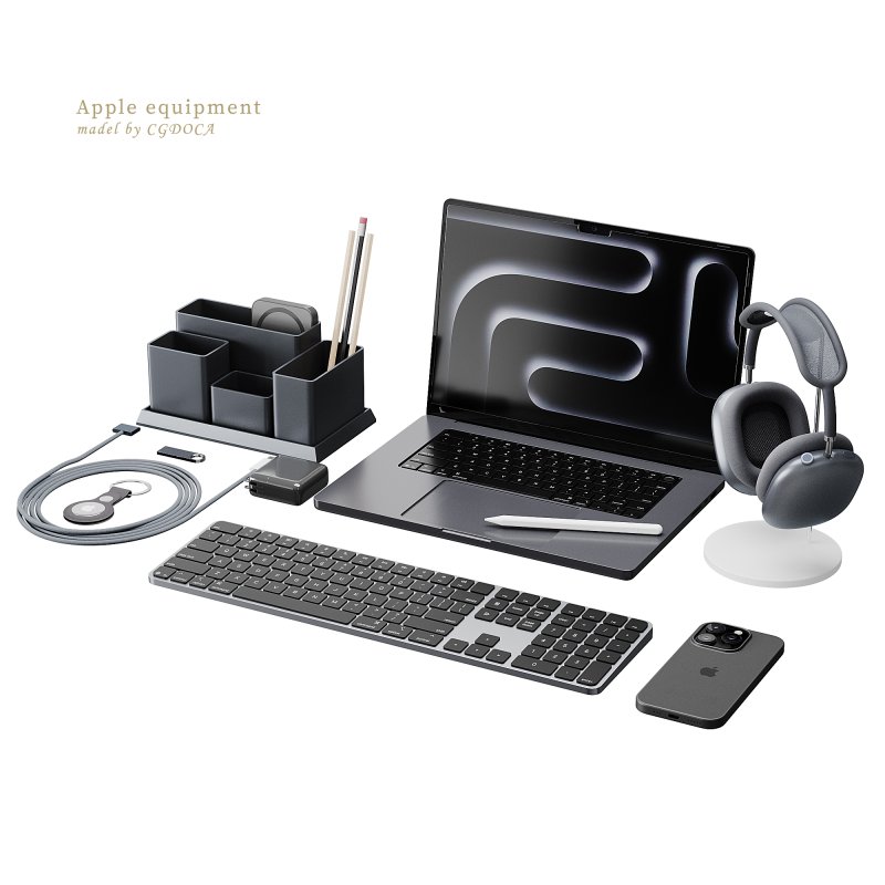 Set of Apple equipment 01 - Image 11